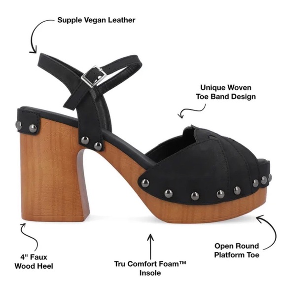 Journee Collection Alary Shoe (BLACK) NWT & Box - Picture 3 of 3